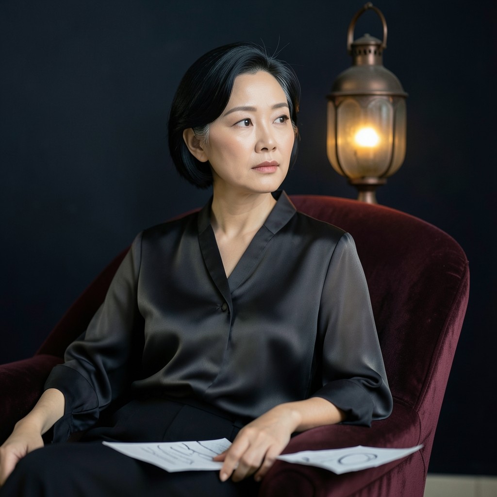 Choi Yejun in three-quarter view, seated in the chart room with a paper chart beside her